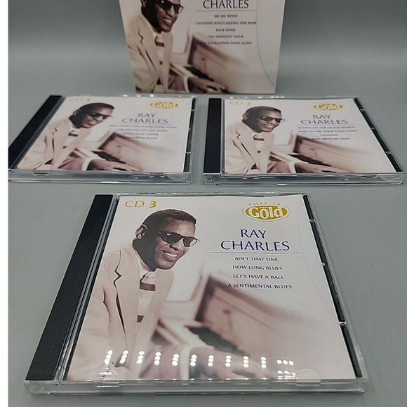 Ray Charles This is Gold 3-CD Box Set 2004 45 Songs Classic Blues R&B Music - Picture 5 of 11